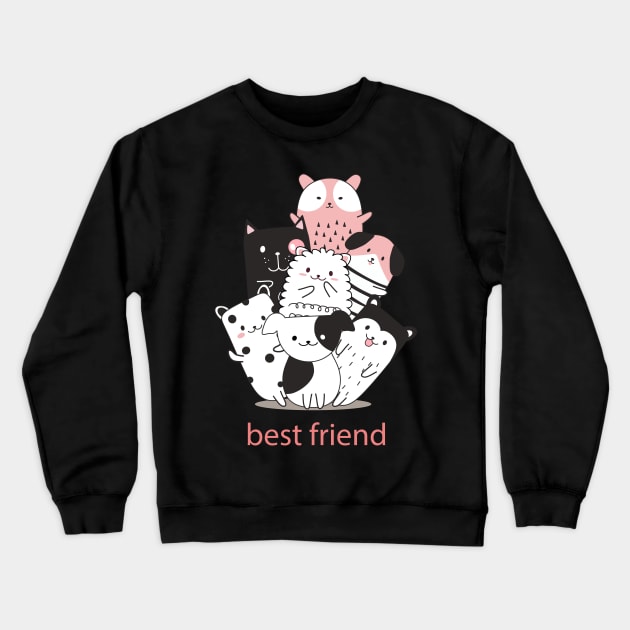 best friend Crewneck Sweatshirt by Rosomyat